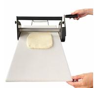 Máquina manual de rodillos de masa, laminadora de masa de acero inoxidable, grosor ajustable para uso comercial, diseño compacto para un fácil almacenamiento