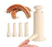 Máquina manual de salchichas, accesorio de 4 conectores de tubo de llenado | Máquina llenadora de salchichas para el hogar, restaurante, cocina, cocina, preparación de carne, preparación de alimentos