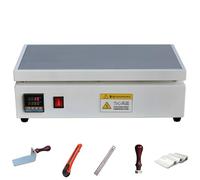 Máquina Manual de Sellado de Celofán, Máquina de Envoltura para Cajas con Selladora Térmica PID de 0-300°C - Envolvedora de Celofán con Placa Calefactora de Acero Inoxidable para Perfumes, Co 20*40cm