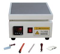 Máquina Manual de Sellado de Celofán, Máquina de Envoltura para Cajas con Selladora Térmica PID de 0-300°C - Envolvedora de Celofán con Placa Calefactora de Acero Inoxidable para Perfumes, Co 20*20cm
