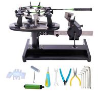 Máquina Manual for encordar Raquetas de Tenis, Herramientas for encordar Raquetas de progresión de Escritorio con Velocidad de tracción Ajustable, Escala Dual Kg/LB, Herramienta for enhebrar Raquetas