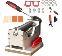 Máquina manual for hacer incienso en barra, herramientas de acero inoxidable for hacer incienso en hilo con 4 moldes (1,5/1,8/2/2,2 mm), extrusora de incienso/arcilla Buddha con accesorios.(Basic)