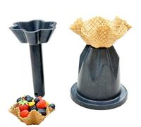 Máquina Manual para Cuencos Cónicos, Prensa de Galletas con Forma de Cuenco, Molde Formador Tipo Cesta Floral, Molde de Cobre para Egg Roll y Helados, para Panaderías y Restaurantes