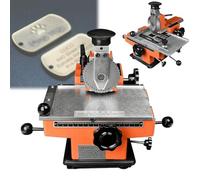 Máquina Manual para Estampar Etiquetas metálicas; Equipo de Estampado de Metales de Grado Industrial Apto para Cobre, Aluminio, Acero Inoxidable, Madera y plástico.(Manual,4mm)