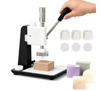 Máquina Manual para Estampar Jabón, Herramienta para Grabar Jabones Artesanales, Posicionamiento Preciso/Control De Profundidad, Altura Ajustable, Cabezales De Presión Intercambiables