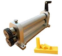 Máquina manual para fabricar láminas de cera de abeja en panal, equipo de apicultura, molino de rodillos para láminas de cera de abeja, para la producción de panales y equipos de apicultura 5.1mm