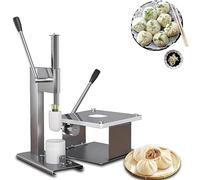 Máquina manual para hacer bollos, molde de bollo relleno al vapor de acero inoxidable, 400-500 piezas/h, formador de bollos semiautomático para el hogar y el comercio