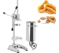 Máquina Manual para Hacer Churros sin Acero - Prensa para Churros españoles de Ternera con 5 boquillas, Capacidad de 3 litros, para elaborar Churros y postres caseros
