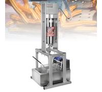 Máquina Manual para Hacer Donas Españolas, Freidora Eléctrica, Máquina Rellenadora de Churros, Máquina para Hacer Donas Españolas Verticales de Acero Inoxidable con 4 Moldes, para Restaurante