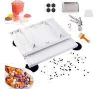 Máquina manual para hacer perlas de tapioca,Herramientas para hacer perlas de bricolaje de 3-12 mm,Máquina formadora de perlas de tapioca,Bola de taro en píldoras Frotamiento de bolas de yuca ( 5mm)