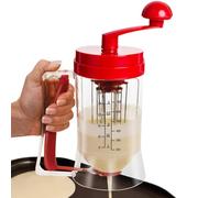 Máquina manual para panqueques | Dispensador de mezcla para tortitas de 900 ml con función de agitación - Vertedor de panqueques para plancha, dispensador de para gofres y separador para pastelitos, g