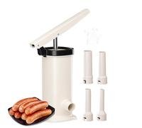 Máquina manual para salchichas - Manivela para procesamiento de carne, relleno de gran volumen, herramienta de llenado duradera con mango | Accesorio de cocina para chef de cocina