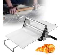 Máquina manual plegable de rodillo de masa con grosor ajustable para pizza casera, cruasanes, pastelería y fondant