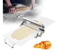 Máquina manual plegable de rodillo de masa con grosor ajustable para pizza casera, cruasanes, pastelería y fondant