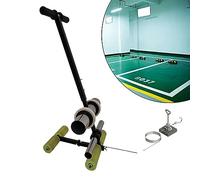 Máquina marcadora de cinta de empuje manual, máquina pegadora de cinta, aplicador manual de cinta for piso, for marcado de líneas/pintura en aerosol, con kit de círculo de dibujo for calzada, asfalto