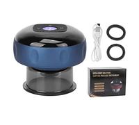 Máquina Masajeadora Eléctrica, Dispositivo de Ventosa Inteligente Profesional, Herramientas de Raspado de Masaje de Tazas Inteligentes para Aliviar el Dolor Muscular(Azul)