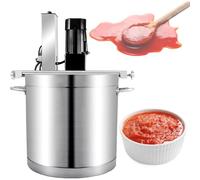 Máquina mezcladora automática comercial para salsas y mermeladas, batidora eléctrica de alimentos con raspador de doble capa elevable, velocidad ajustable, uso en múltiples estufas para cocción prol