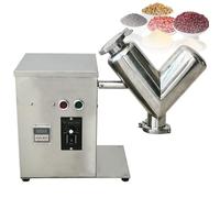 Máquina mezcladora de acero inoxidable para mezclar polvo seco y gránulos, temporizador de velocidad ajustable para aplicaciones de mezcla de alimentos, granos y industriales