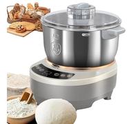 Máquina mezcladora de masa de acero inoxidable con función de fermentación, batidora eléctrica de soporte para hornear en casa, capacidad de 7 litros con temporizador y panel táctil