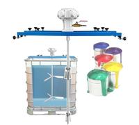 Máquina Mezcladora De Pintura Para Tanques, Capacidad De Mezcla: 1000 L, Telescópica Ajustable: 72-120 Cm, Cuchilla Plegable,Large Five