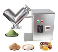 Máquina mezcladora de polvo tipo V, mezclador automático de gránulos de acero inoxidable, equipo de mezcla industrial de 2 L para laboratorio, enseñanza, procesamiento de alimentos