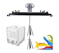 Máquina mezcladora de tanque eléctrico, agitador neumático de 1000L, tamaño ajustable, for materiales de revestimiento de pintura, disolución de tinta líquida viscosa(3cylinders)