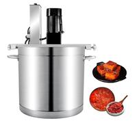 Máquina mezcladora eléctrica para salsa de mermelada, mezclador comercial de alimentos de 20 l/25 l, raspador de 4 cuchillas, para hacer mermelada, salsa, rellenar, condimentar salsa de sopa, agitador