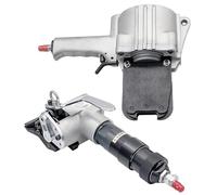 Máquina neumática de atado de banda de acero portátil Tensor 8500n+sellador 15kn Para Embalaje Industrial Pesado,Para Palés,Cajas,Varillas De Construcción,Perfiles Metálicos,Ancho De Banda 19-32 mm