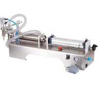 Máquina Neumática de Llenado de Líquidos, Llenadora Semiautomática de Acero Inoxidable con Alta Precisión (±0.5%), para Agua Zumo Leche Alcohol Jarabe Condimento Cosmético Farmacéutico