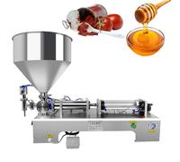 Máquina neumática de llenado de pasta líquida, dispensador de pistón semiautomático, acero inoxidable, velocidad ajustable, pedal de pie para crema, aceite esencial, champú (30-300 ml)