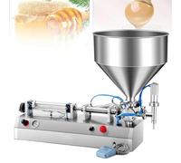 Máquina neumática de llenado de pasta líquida, llenadora automática de pistón con tolva de 30 litros, 300 W, adecuada para cremas, líquidos y sustancias viscosas, 15-35 latas/minuto