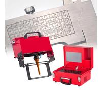 Máquina neumática de marcado, grabador rotativo para placas de identificación, Touch-IC, 0,01-1 mm de profundidad para códigos VIN, números, letras, 135 x 50 mm