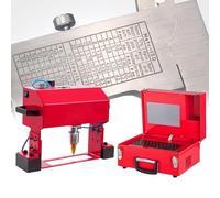 Máquina neumática de marcado, grabador rotativo para placas de identificación, Touch-IC, 0,01-1 mm de profundidad para códigos VIN, números, letras, 135 x 50 mm