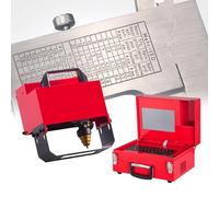 Máquina neumática de marcado, grabador rotativo para placas de identificación, Touch-IC, 0,01-1 mm de profundidad para códigos VIN, números, letras, 135 x 50 mm