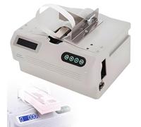Máquina para agrupar billetes con pantalla LCD,encuadernadora y flejadora de billetes, encuadernadora portátil de facturas, herramienta para agrupar billetes,equipo con 20 rollos de cinta de papel.