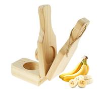 Máquina para aplastar plátanos | Máquina de tazas de plátano de madera - Herramienta prensadora de puré de plátano, para el hogar, camping, fiesta, bufé, cocina, parrilla, ensalada frita, preparación
