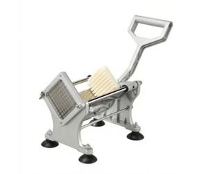 Maquina para Cortar Patatas con Verduras con Pesado Aluminio Utensilio Preparacion Comidas con Cuatro Agujeros Fijacion para Rebanar Papas y Otros Duros en Casa