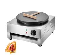 Maquina Para Crepes Profesional 40cm Griddle Hotplate Pan | Termostato de Regulación Milimétrica para Gestionar Cualquier Tipo de Masas con Precisión Absoluta y Cero(110V,Single pot)