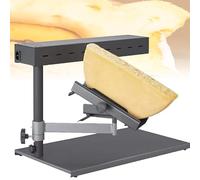 Máquina para derretir queso comercial, máquina para derretir raclette tradicional, fundidor de parrilla de queso eléctrico de 600 W, área de calentamiento: 26 * 9 cm