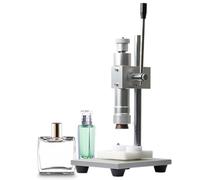 MáQuina Para Engarzar Y Sellar Perfumes Manual MáQuina Taponadora, Herramienta De Taponado De Bomba De Mano Para Botellas, Sellador Al VacíO Manual De 16 Cm De Altura Ajustable,15mm