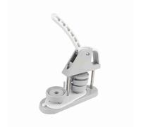 Máquina para fabricar botones de 58 mm, kit de prensado de insignias con 100 piezas de suministros, fabricante de insignias fácil de usar para niños y principiantes, incluye (Gris)