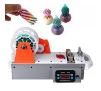 Máquina Para Fabricar Filamento PET Reciclado 3D, Extrusora Para Impresora 3D De Sobremesa Con Pantalla Digital, Control De Temperatura Y Velocidad, Ideal Para Pequeños Estudios(Orange)
