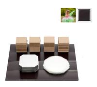 Máquina para fabricar insignias, consumibles para máquinas para fabricar imanes de refrigerador, consumibles fotográficos, incluyendo película transparente, carcasa metálica, imán, cartón, m