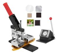Máquina para fabricar Insignias de 50 mm, Incluye cortadora de Papel, 1000 Unidades, Ideal para proyectos de Manualidades y Eventos, fabricación de imanes e Insignias Personalizadas.