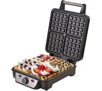 Máquina para Gofres Placa De 4 Gofres Maker 1500W Gofrera Oblea Cerámica LED