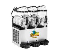 Royal Catering Máquina Para Granizada Granizadora RCSL 3/10 (3 x 12 L, Iluminación LED, Temperatura de -3 a 2 °C, Motor de 800 W)