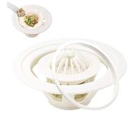 Máquina para hacer albóndigas, herramienta de prensa de 7 pulgadas, cortador de molde de pasta apto para alimentos, dispositivo manual de formación de bollos, kit de moldeador Siu Mai, accesorio de