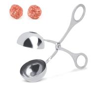 Máquina para hacer albóndigas, Prensa para albóndigas Herramienta portátil para hacer albóndigas Cuchara para albóndigas de acero inoxidable Mini máquina para hacer albóndigas para tartas heladas