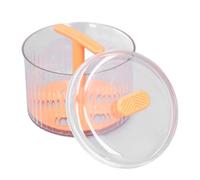 Máquina para Hacer Albóndigas Redonda, Máquina para Hacer Albóndigas Extruidas PET PP Fácil de Usar con Tapa para Cocina (ORANGE)