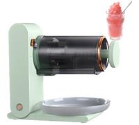 Máquina para hacer batidos, trituradora eléctrica de hielo en forma de copo de nieve, recargable y silenciosa, recargable por USB, para hacer hielo raspado y bebidas frías,Green